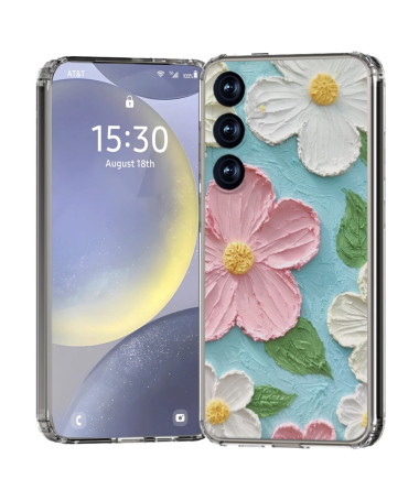 Coque Relief Floral - Samsung Galaxy S25 Plus