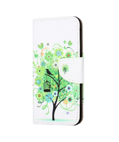 Housse Portefeuille Arbre Vert pour Galaxy A15 5G