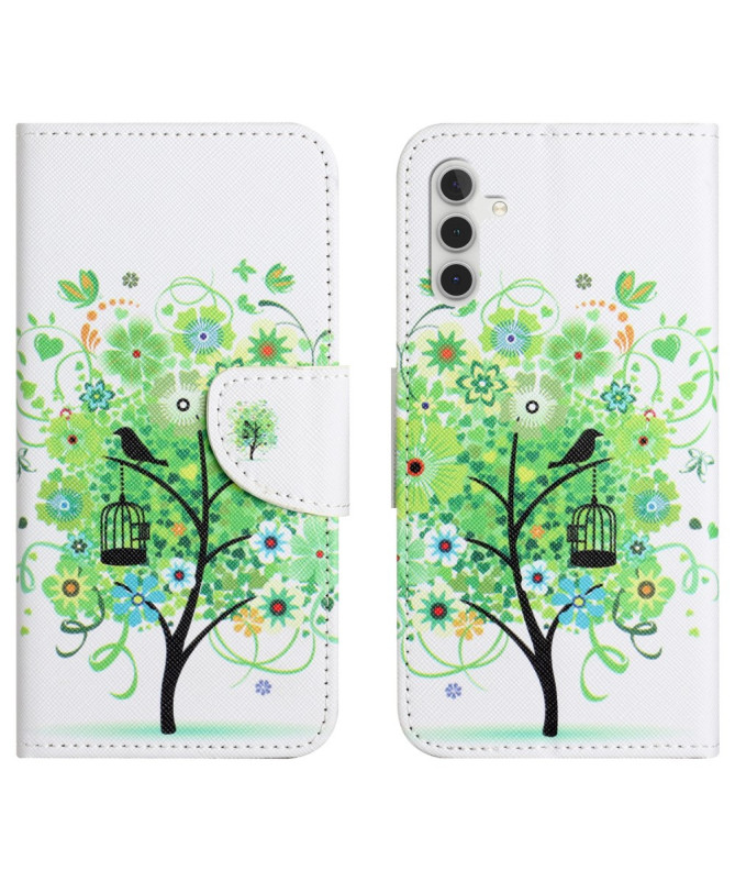 Housse Portefeuille Arbre Vert pour Galaxy A15 5G