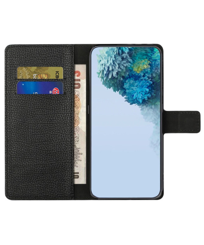 Housse Samsung Galaxy A15 5G style cuir effet peau de litchi