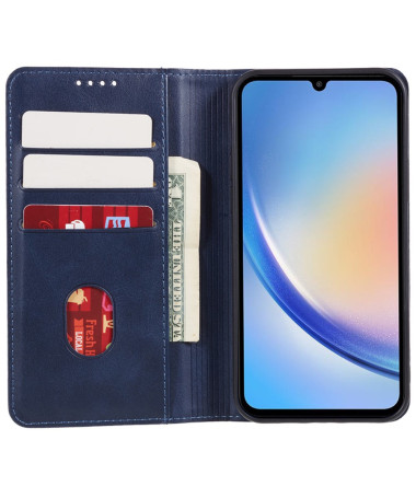 Housse Samsung Galaxy A15 5G Béatrice Flip Premium Bleu marine - photo 21