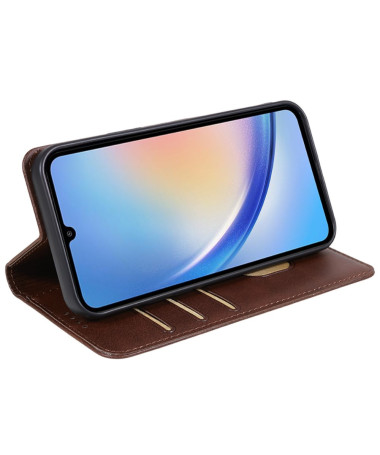 Housse Samsung Galaxy A15 5G Béatrice Flip Premium Marron - photo 32