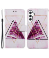 Housse Samsung Galaxy A15 5G Triangles Modernes Roses