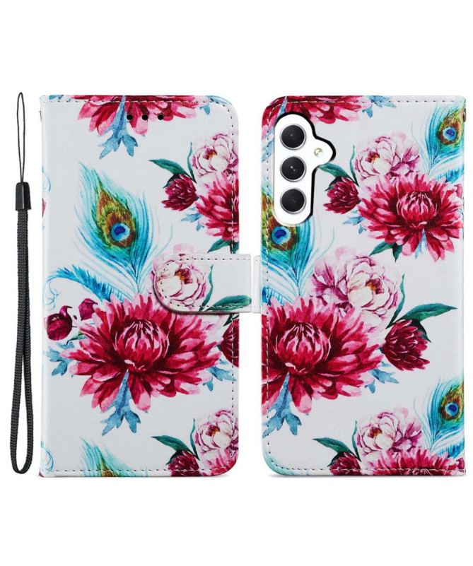 Housse Samsung Galaxy A15 5G Paon fleur