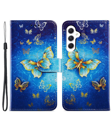 Housse Samsung Galaxy A15 5G Golden Butterfly