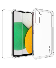 Protection Complète ENKAY pour Samsung Galaxy A15 5G : Verre Trempé et Coque Transparente