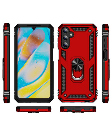 Coque Samsung Galaxy A15 5G Hybride Fonction Support Rouge - photo 9