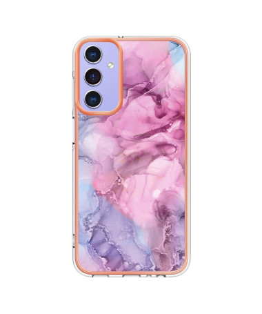 Coque Samsung Galaxy A15 5G Marbre Rose et Violet