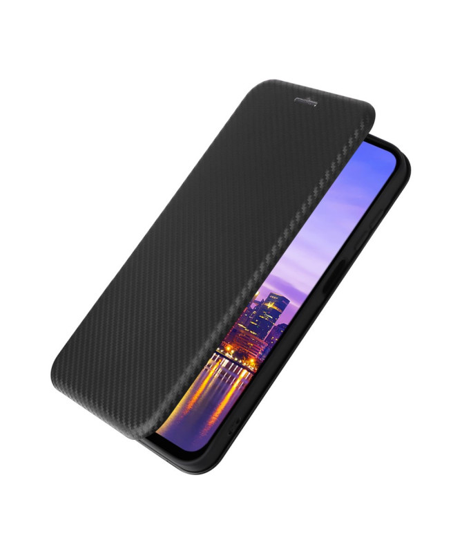 Flip Cover Samsung Galaxy A15 4G / 5G design fibre de carbone