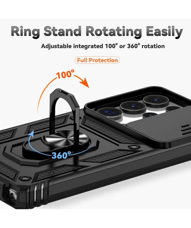 Coque Samsung Galaxy S25 Ultra Hybride Fonction Support et Cache Objectif