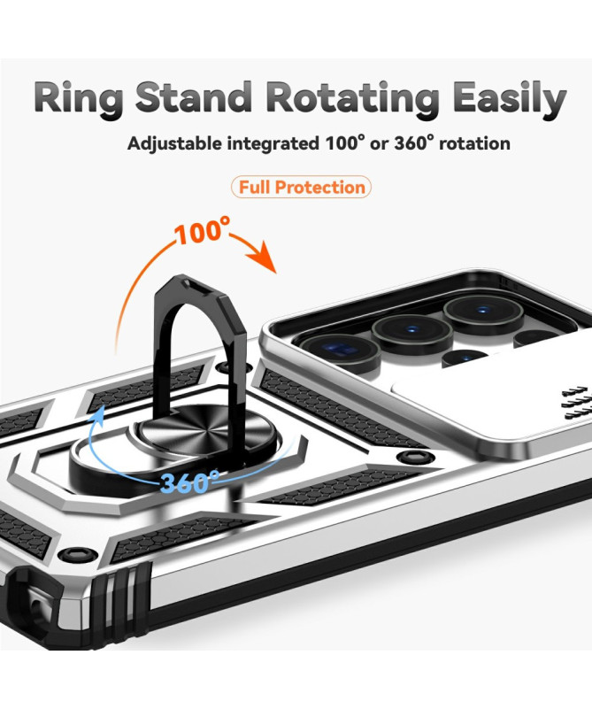 Coque Samsung Galaxy S25 Ultra Hybride Fonction Support et Cache Objectif