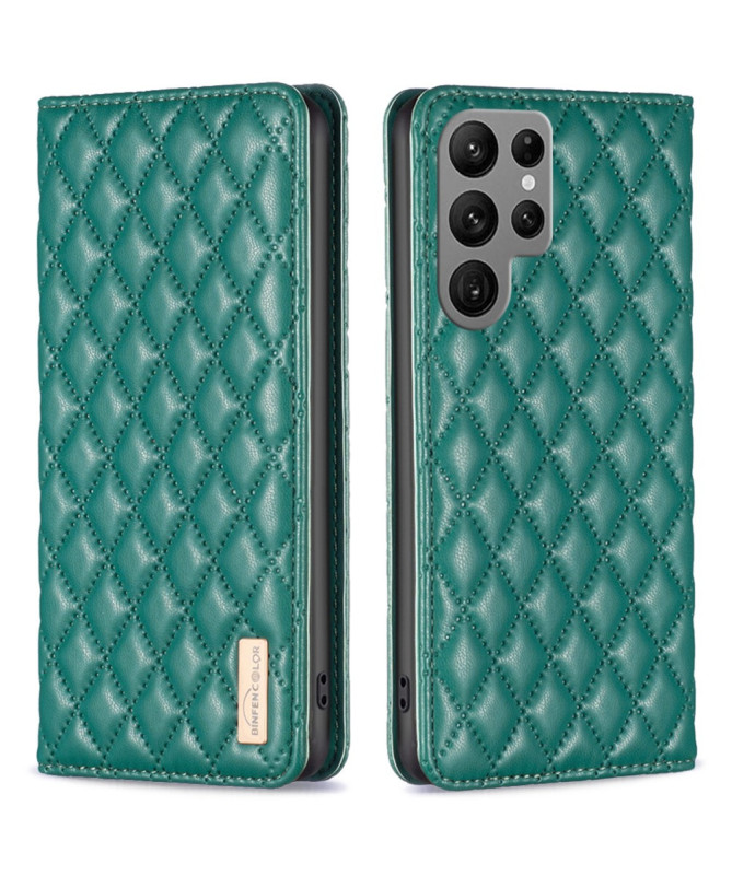 Flip Cover Samsung Galaxy S25 Ultra Matelassé BINFEN