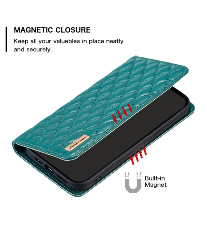 Flip Cover Samsung Galaxy S25 Ultra Matelassé BINFEN