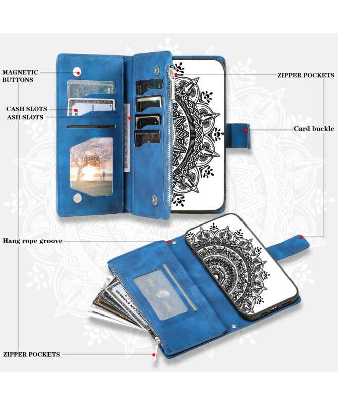 Housse Honor Magic 7 Lite Mandala Porte-Cartes