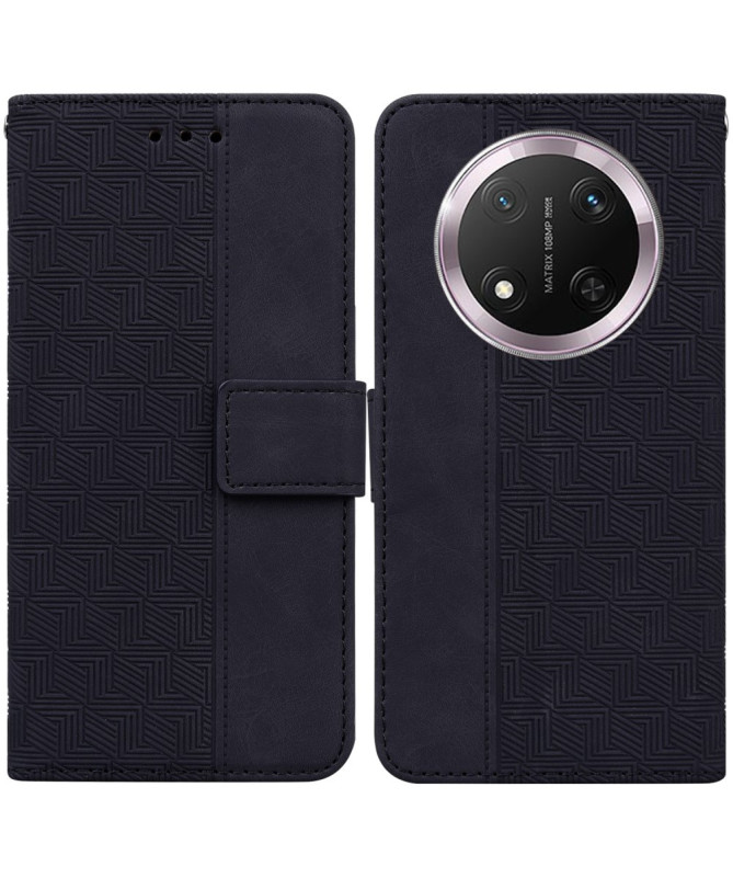 Étui Honor Magic 7 Lite folio simili cuir stripes