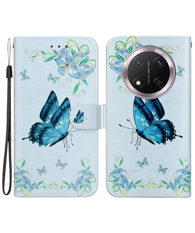 Housse Honor Magic 7 Lite Papillon Céleste