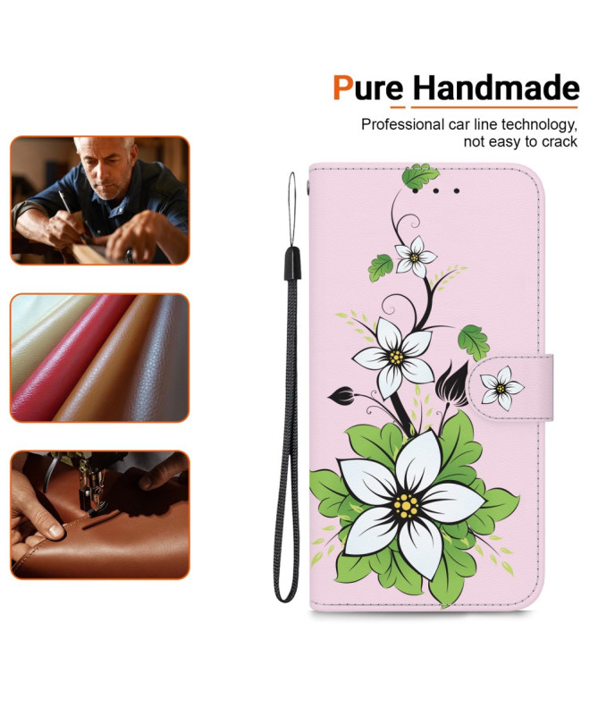 Housse Honor Magic 7 Lite Fleurs Blanches