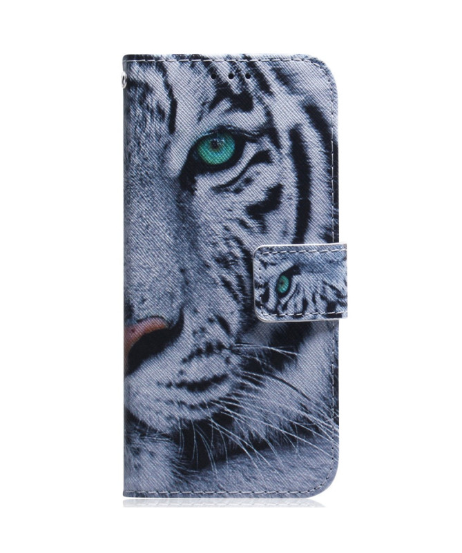 Housse Honor Magic 7 Lite Tigre Blanc