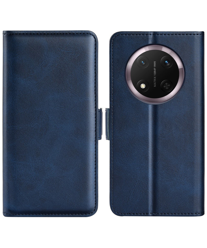 Étui Honor Magic 7 Lite portefeuille revêtement simili cuir mat