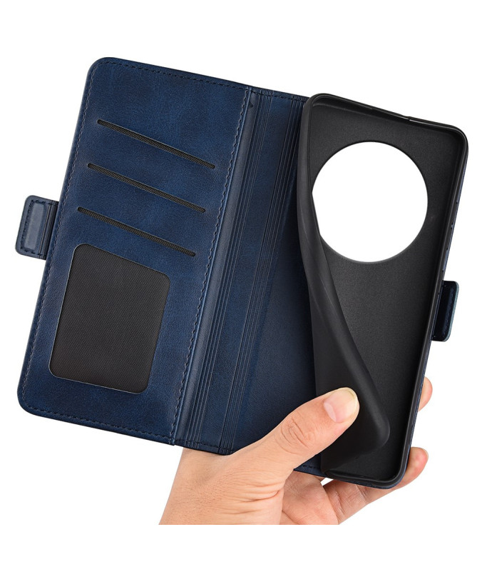 Étui Honor Magic 7 Lite portefeuille revêtement simili cuir mat