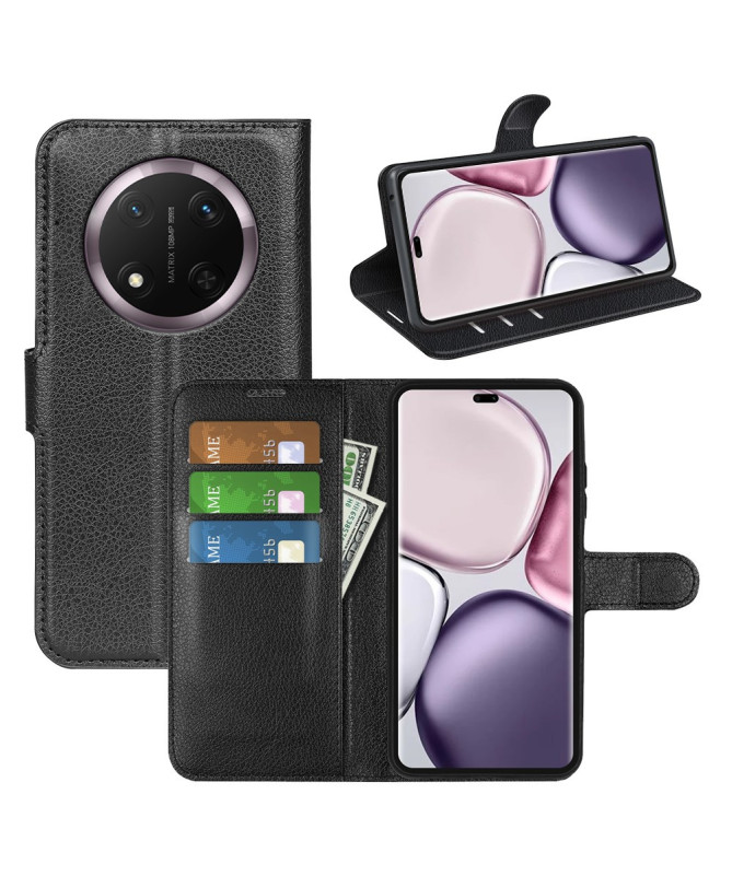 Étui Honor Magic 7 Lite style cuir porte cartes