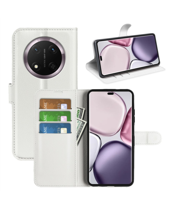 Étui Honor Magic 7 Lite style cuir porte cartes