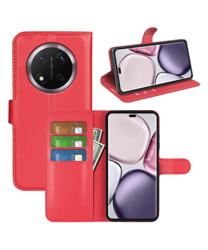 Étui Honor Magic 7 Lite style cuir porte cartes