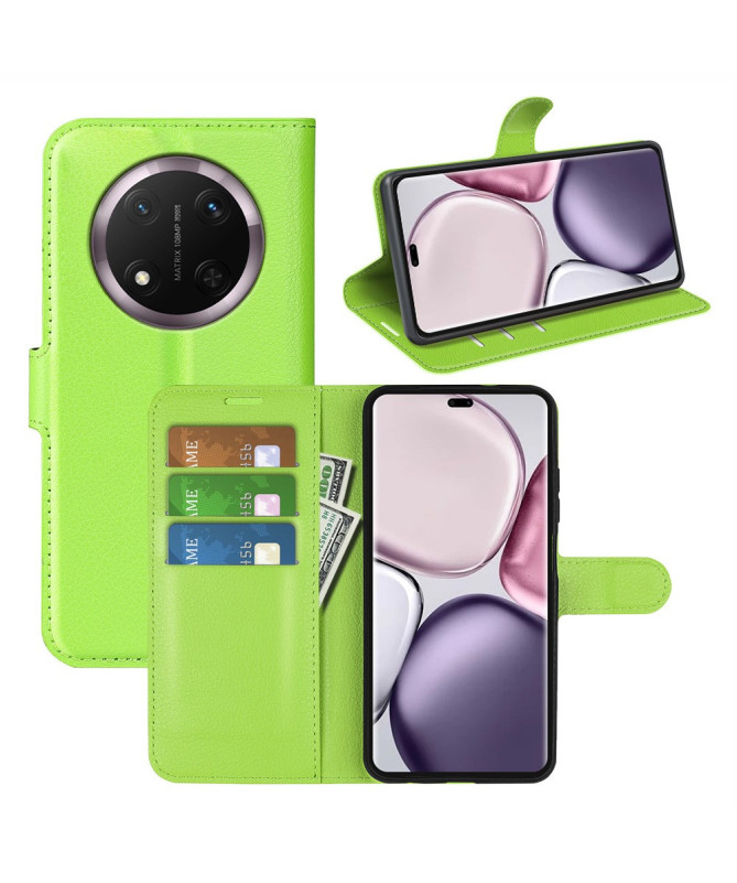 Étui Honor Magic 7 Lite style cuir porte cartes