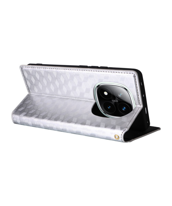 Housse Xiaomi Redmi Note 14 Pro 4G flip cover design géométrie