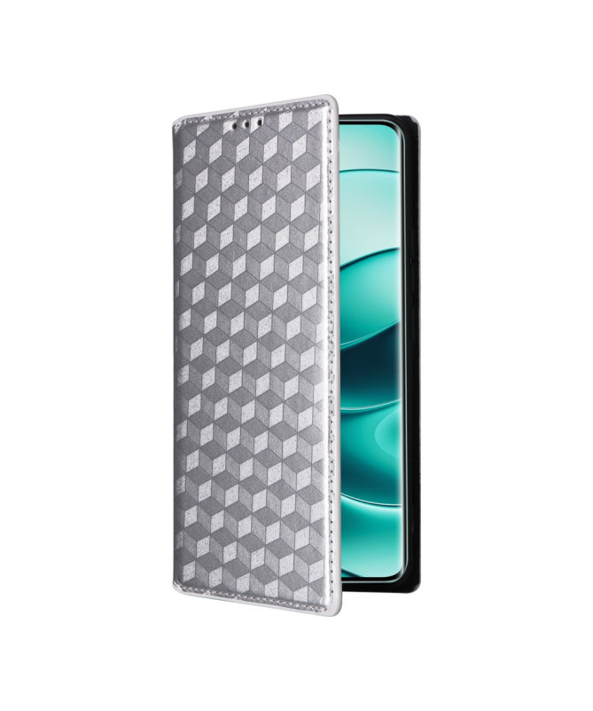Housse Xiaomi Redmi Note 14 Pro 4G flip cover design géométrie