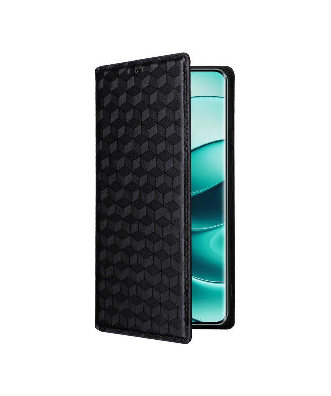 Housse Xiaomi Redmi Note 14 Pro 4G flip cover design géométrie