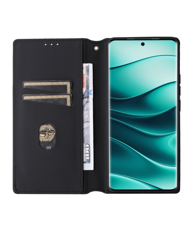 Housse Xiaomi Redmi Note 14 Pro 4G flip cover design géométrie