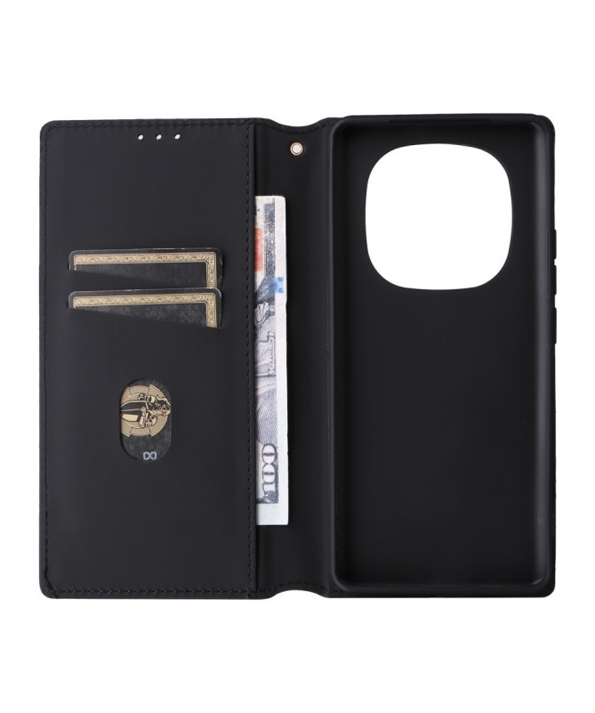 Housse Xiaomi Redmi Note 14 Pro 4G flip cover design géométrie