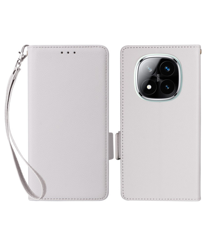 FOLKEN - Housse Xiaomi Redmi Note 14 Pro 4G effet cuir à Lanière