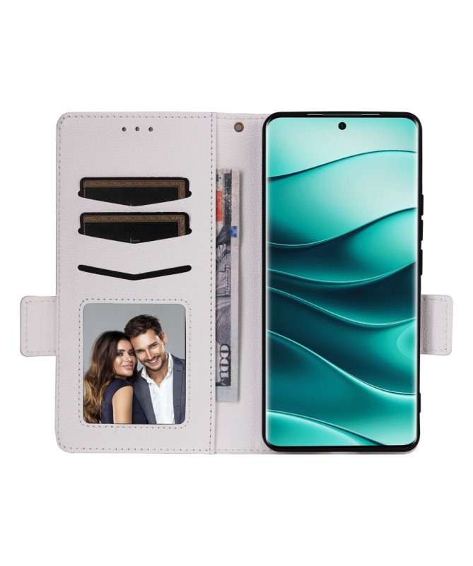 FOLKEN - Housse Xiaomi Redmi Note 14 Pro 4G effet cuir à Lanière