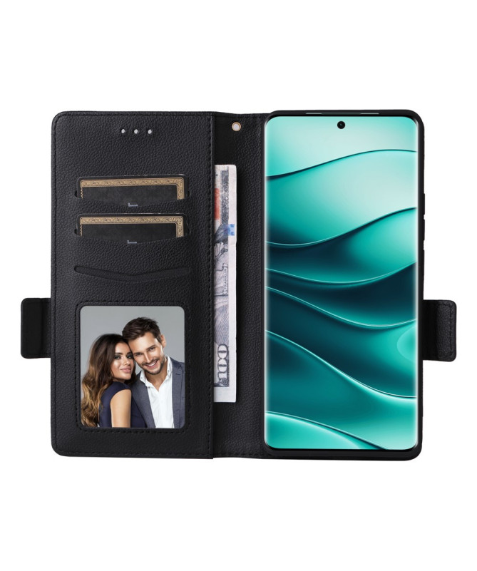 FOLKEN - Housse Xiaomi Redmi Note 14 Pro 4G effet cuir à Lanière