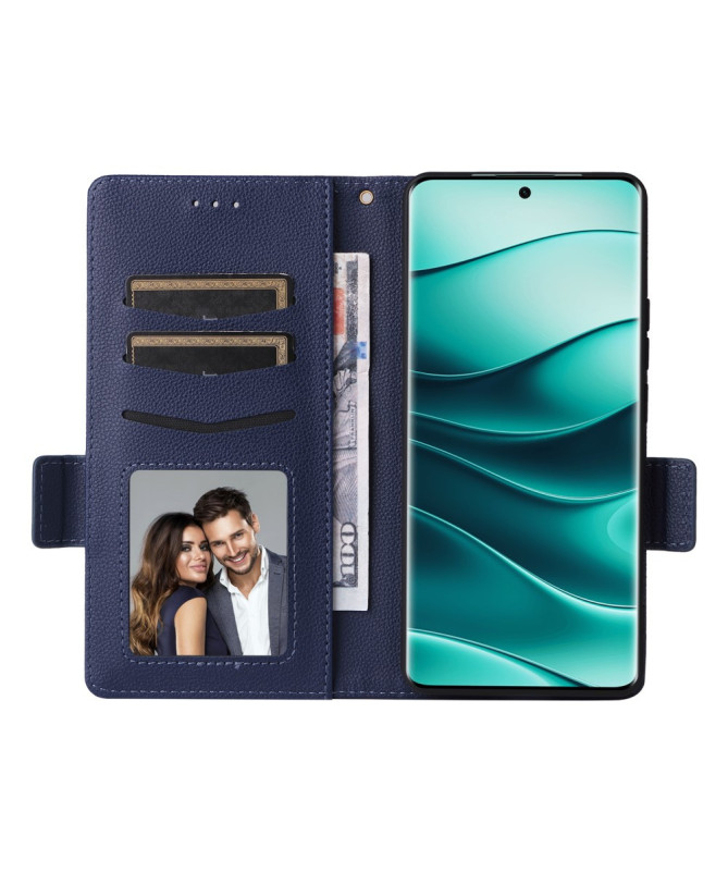 FOLKEN - Housse Xiaomi Redmi Note 14 Pro 4G effet cuir à Lanière