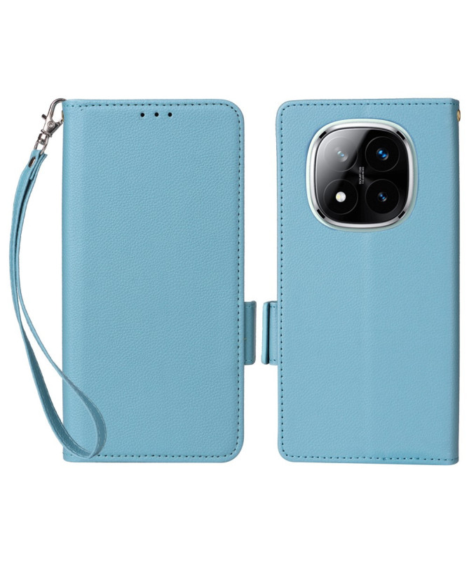 FOLKEN - Housse Xiaomi Redmi Note 14 Pro 4G effet cuir à Lanière