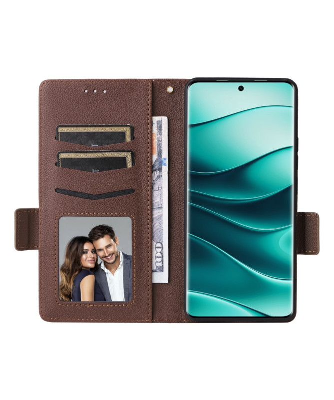 FOLKEN - Housse Xiaomi Redmi Note 14 Pro 4G effet cuir à Lanière