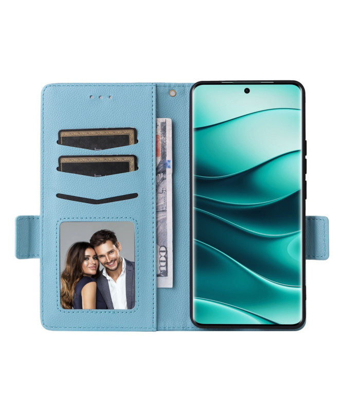 FOLKEN - Housse Xiaomi Redmi Note 14 Pro 4G effet cuir à Lanière