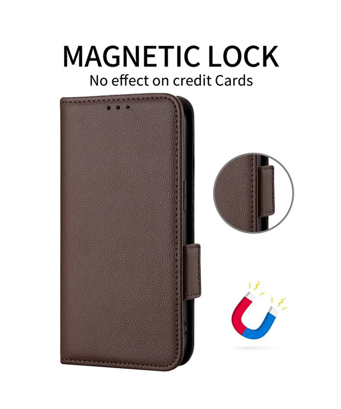 FOLKEN - Housse Xiaomi Redmi Note 14 Pro 4G effet cuir à Lanière