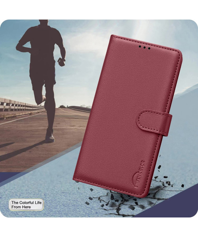 Housse Xiaomi Redmi Note 14 Pro 4G Porte-Cartes en Simili Cuir BF32