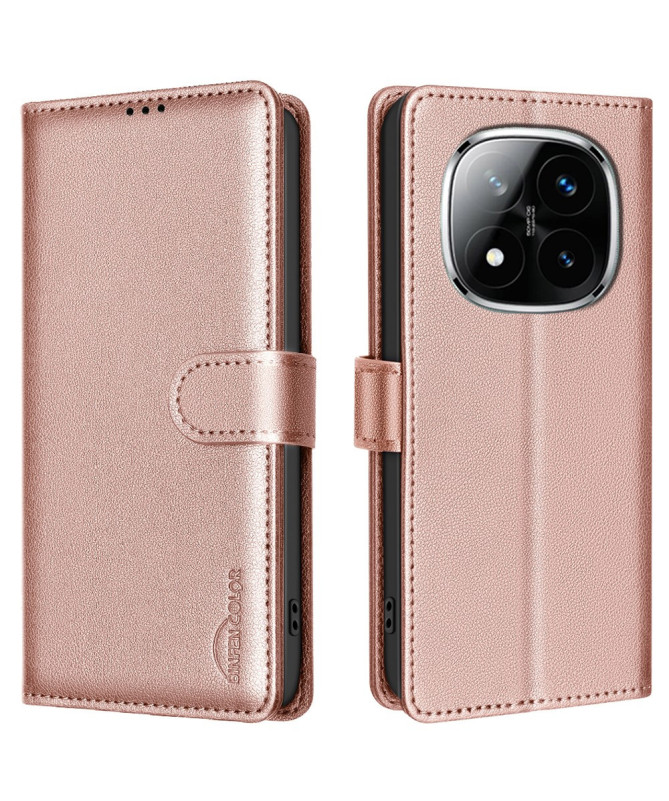 Housse Xiaomi Redmi Note 14 Pro 4G Porte-Cartes en Simili Cuir BF32