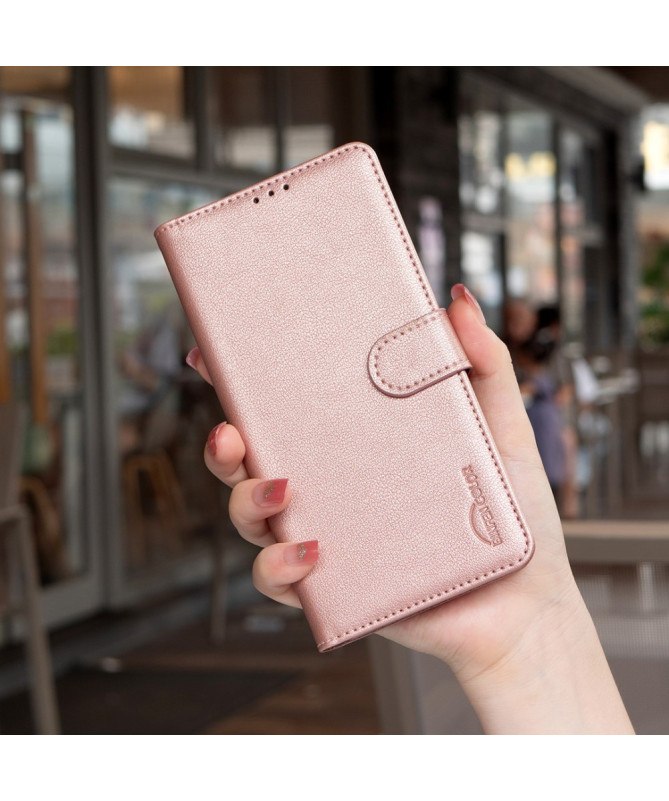Housse Xiaomi Redmi Note 14 Pro 4G Porte-Cartes en Simili Cuir BF32
