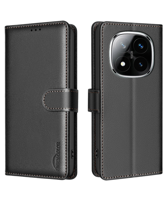 Housse Xiaomi Redmi Note 14 Pro 4G Porte-Cartes en Simili Cuir BF32