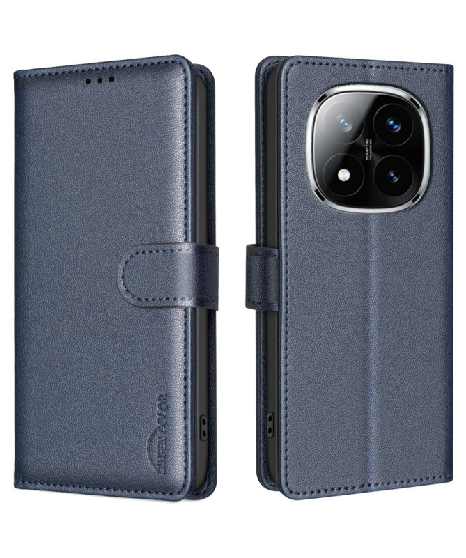 Housse Xiaomi Redmi Note 14 Pro 4G Porte-Cartes en Simili Cuir BF32