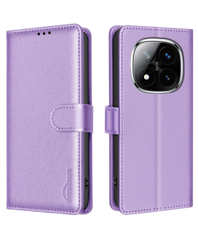 Housse Xiaomi Redmi Note 14 Pro 4G Porte-Cartes en Simili Cuir BF32