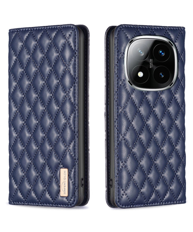 Flip Cover Xiaomi Redmi Note 14 Pro 4G Matelassé BINFEN