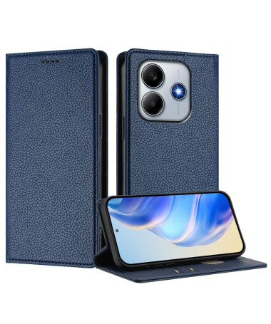 Housse Xiaomi Redmi Note 14 4G Flip Cover Texture Grainée Bleu marine - photo 38