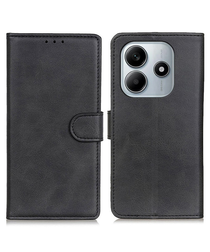 Housse Xiaomi Redmi Note 14 4G Marius effet cuir mat